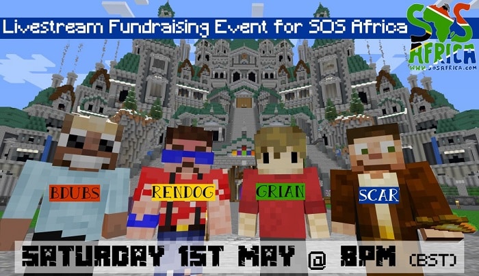 Minecraft Icons Host 2nd Livestream Charity Fundraising Event