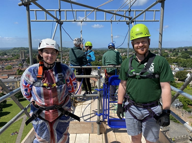 Wells Cathedral Platinum Jubilee Charity Abseil Fundraising Event