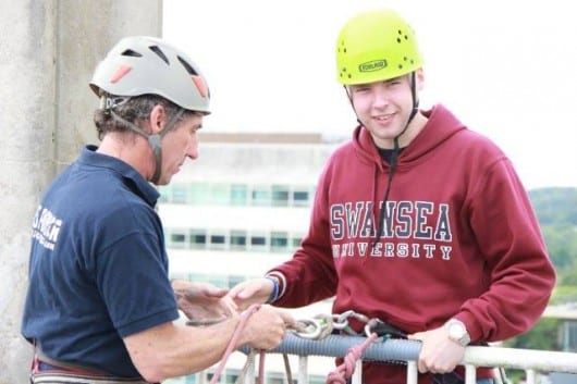 £10,000 for African Education Charities by Swansea Uni Abseil