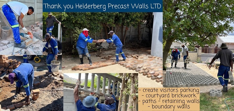 Gordons Bay Education Centre Building Project: Landscaping in the garden