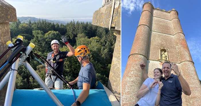 King Alfred's Tower Charity Abseil Fundraising Event