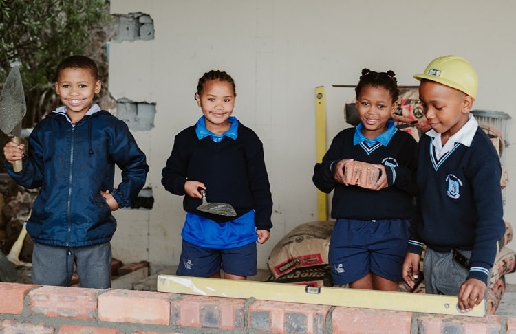 SOS Africa Children Lay First Bricks as Education Centre Build Begins
