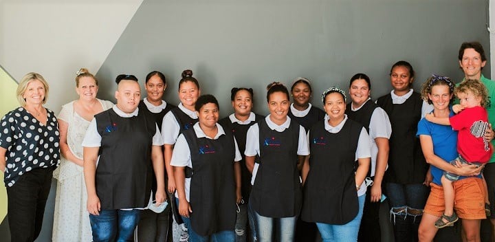 SOS Africa care worker trainees with The Village Collaboration and SOS Africa staff