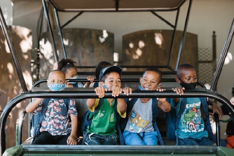 SOS Africa's Western Cape staff and children embark on an end of year outing to Villiera Wildlife Sanctuary
