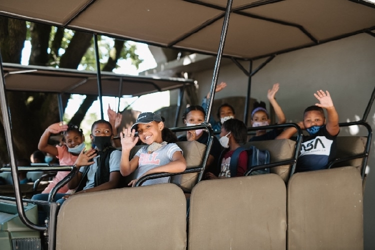 SOS Africa's Western Cape staff and children embark on an end of year outing to Villiera Wildlife Sanctuary