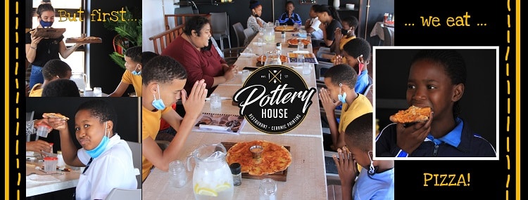 The SOS Africa Charity Children visit Pottery House in Gordon's Bay as part of their holiday programme