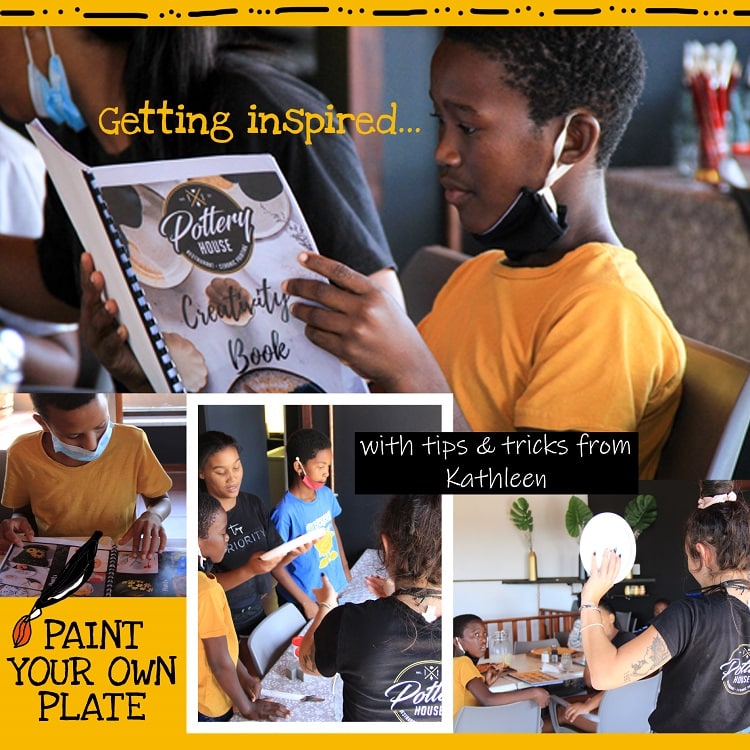 The SOS Africa Charity Children visit Pottery House in Gordon's Bay as part of their holiday programme