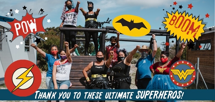 South African Charity Superheroes Fancy Dress Children's Christmas Party