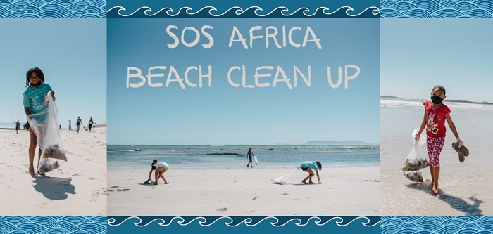 South African Charity Children Beach Clean Up Volunteering Day Strand