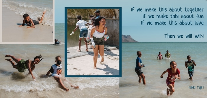 South African Charity Children Beach Clean Up Volunteering Day Strand