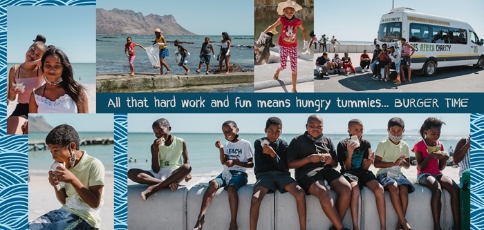 South African Charity Children Beach Clean Up Volunteering Day Strand