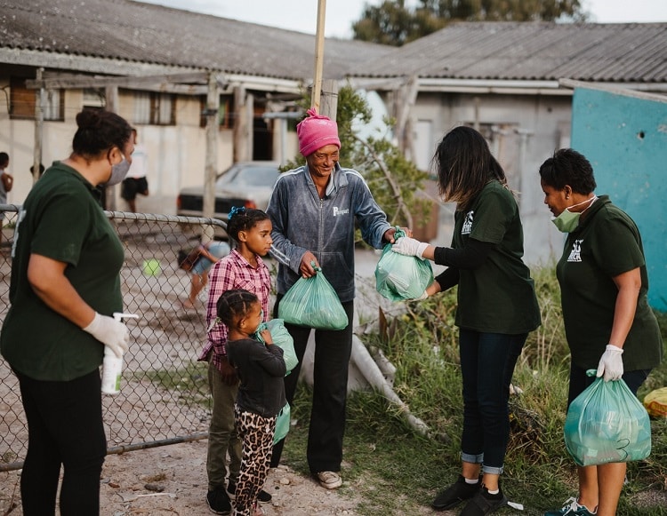 Record Corporate Charity Donation Funds SOS Africa Food Parcels