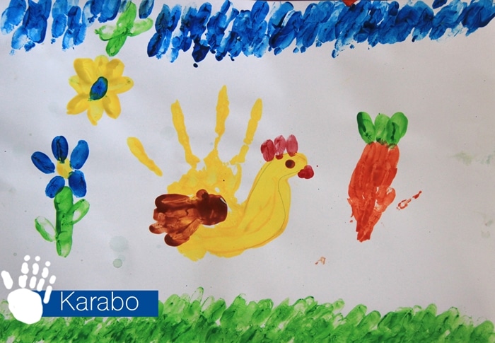 South African Children's Charity Art Lessons Finger Painting Fun