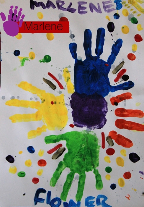 South African Children's Charity Art Lessons Finger Painting Fun