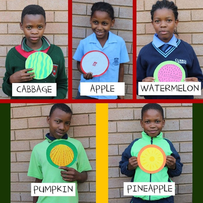 SOS Africa Charity Children's Blog - Fruit and Vegetable Craft Project