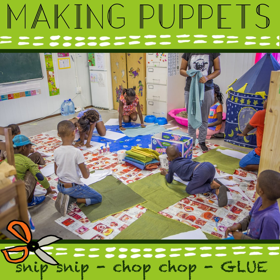 Puppet Making with the SOS Africa Children in Somerset West