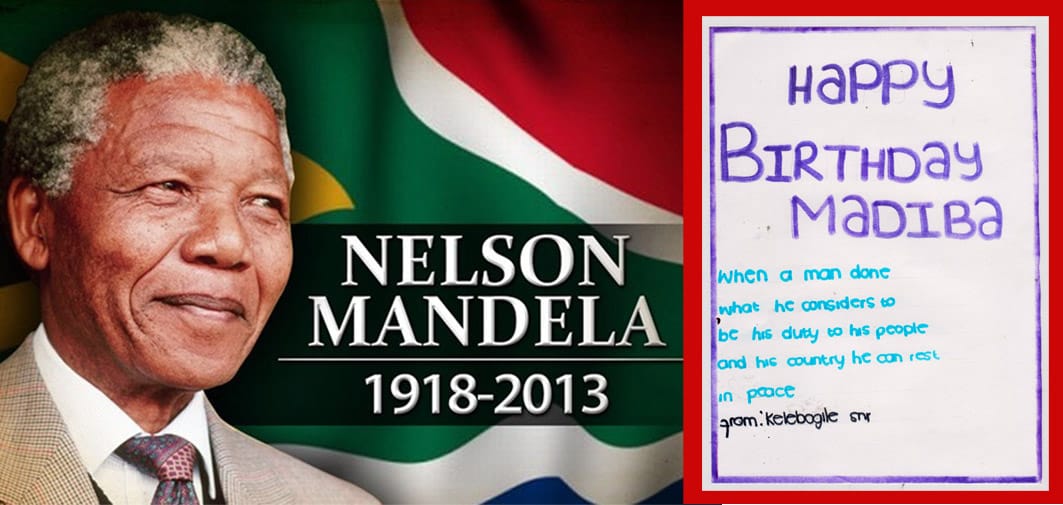 Birthday Cards from SOS Africa Children to Nelson Mandela (Tata Madiba)