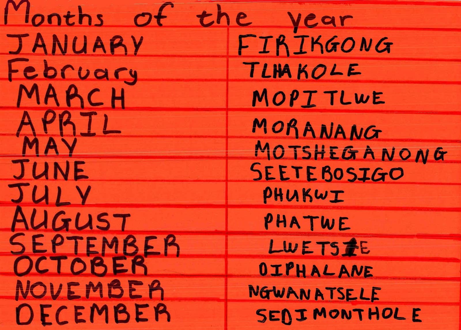 The SOS Africa Children Teach Us Setswana to Celebrate Youth Day