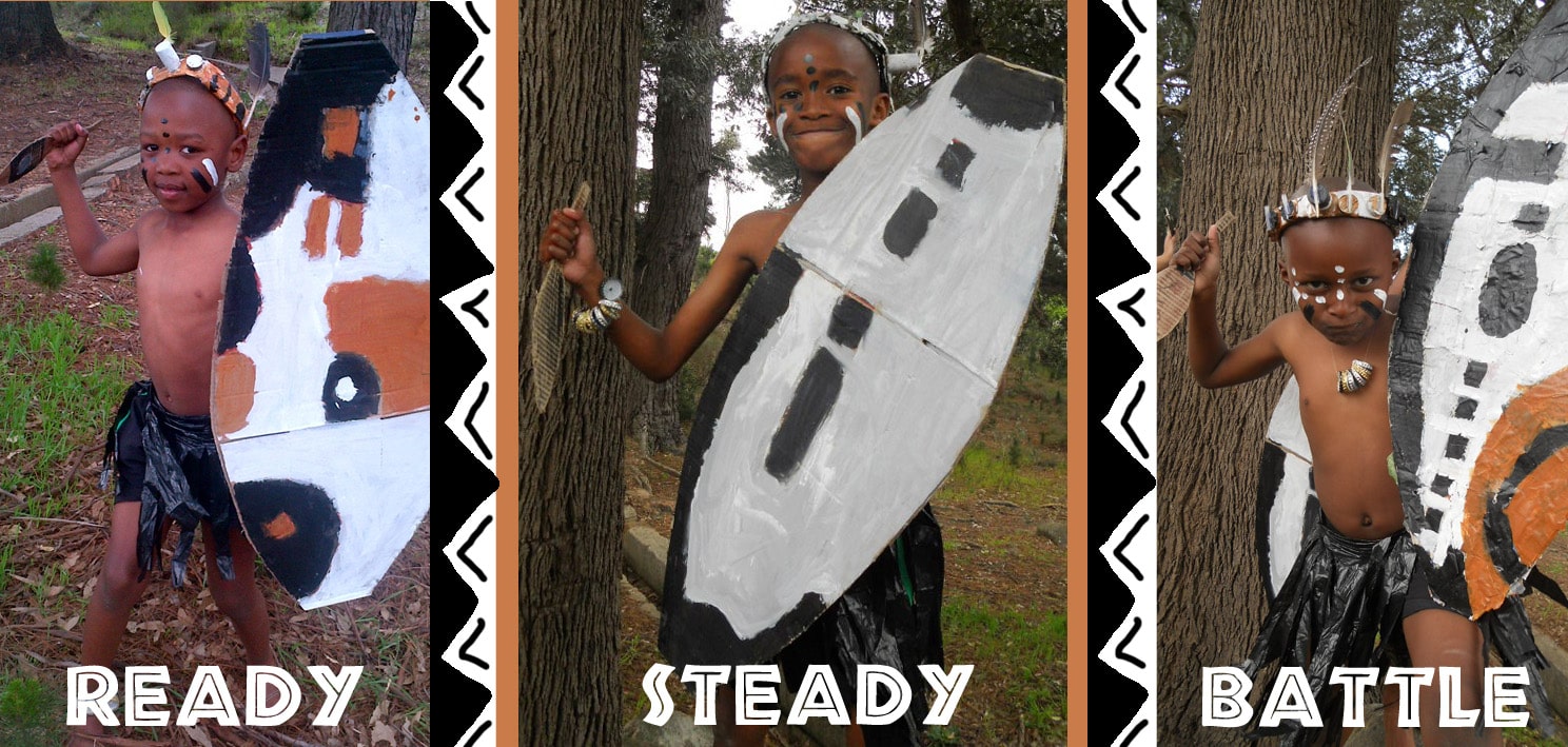Heritage Day South Africa - Zulu King Shaka Costumes & Dancing