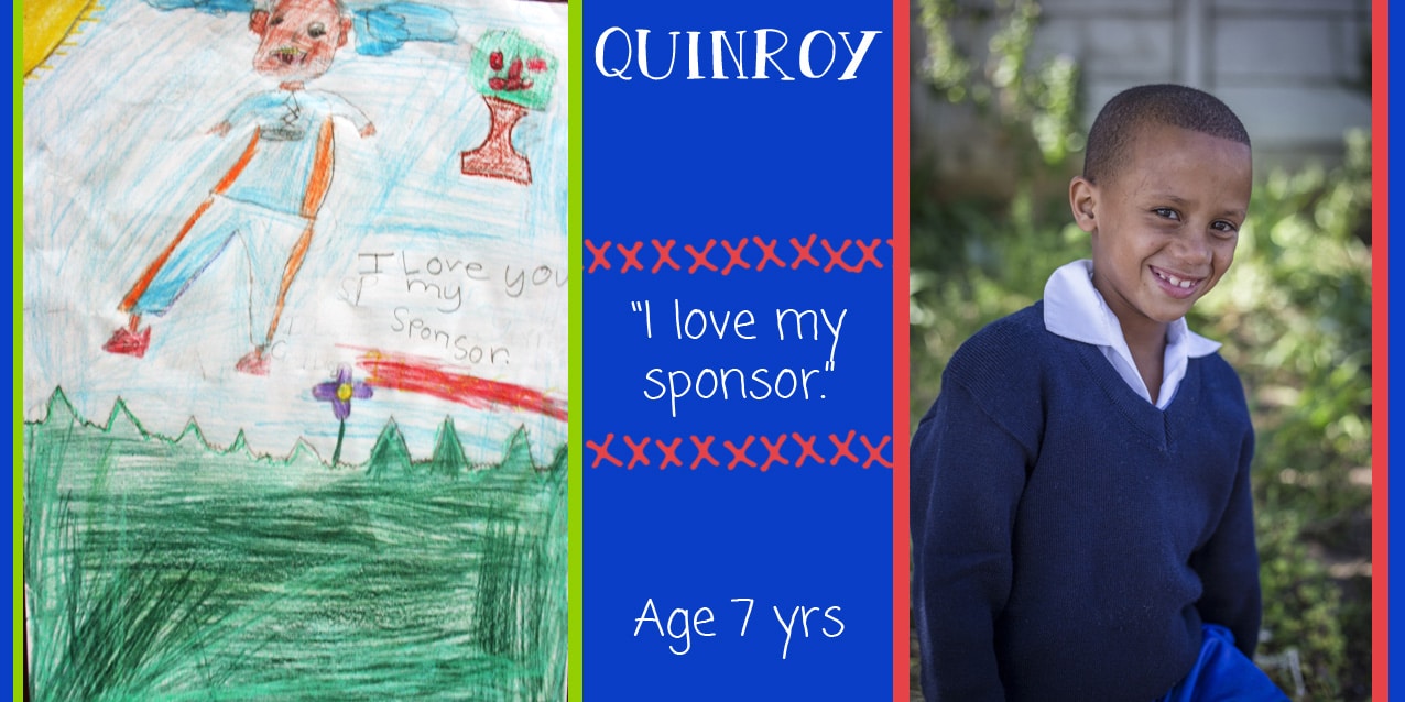 SOS Africa Somerset West Children Create Self-Portraits for their Charity Sponsors