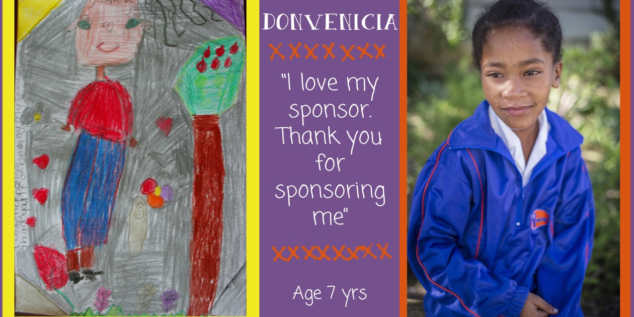 SOS Africa Somerset West Children Create Self-Portraits for their Charity Sponsors