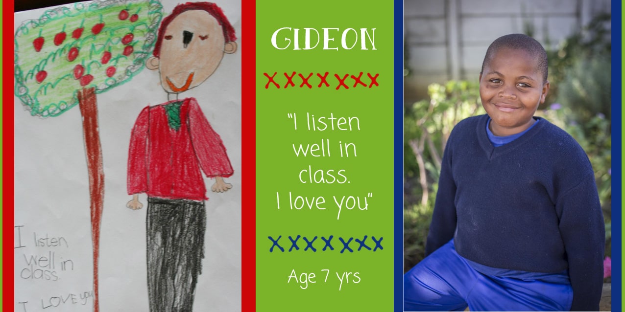 SOS Africa Somerset West Children Create Self-Portraits for their Charity Sponsors