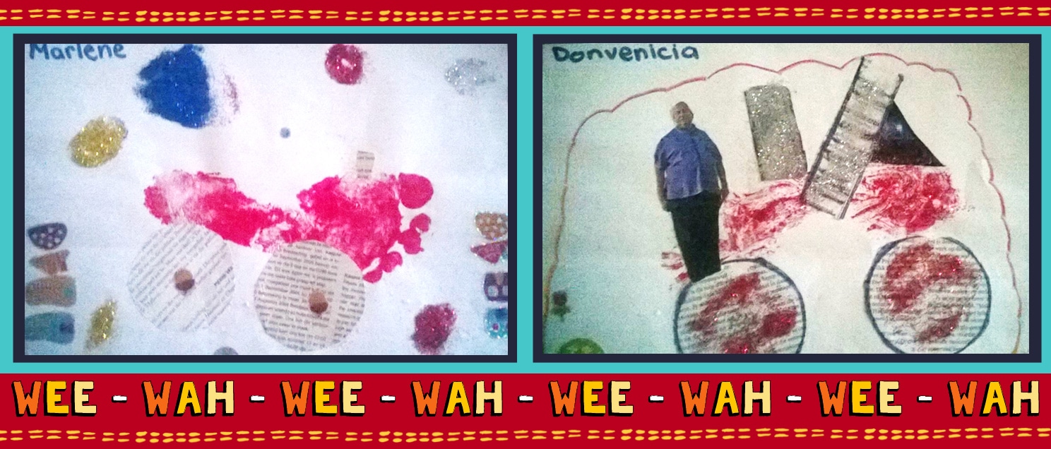Fire Truck Footprints to the RESCUE - Fun Footprint Paintings with the SOS Africa Children