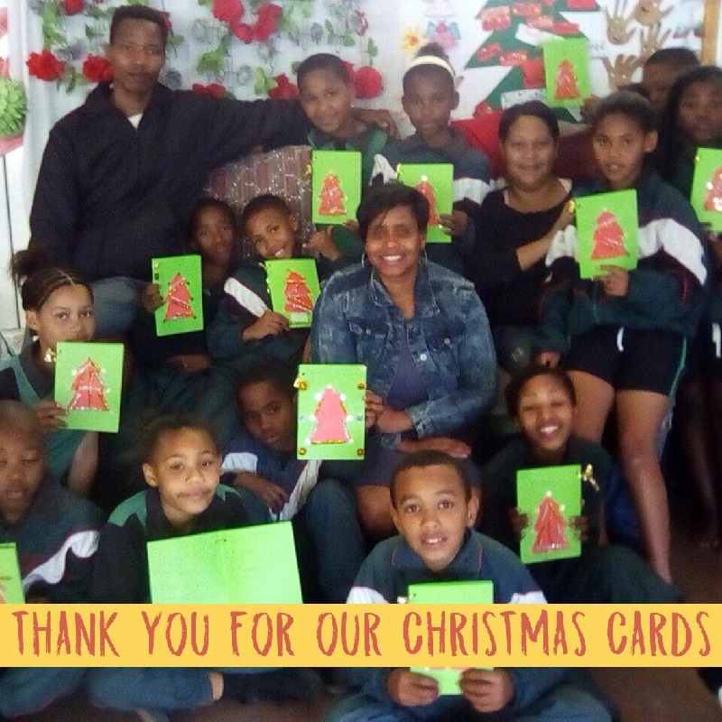 Making Christmas Cards for Friends - African Children Arts & Crafts