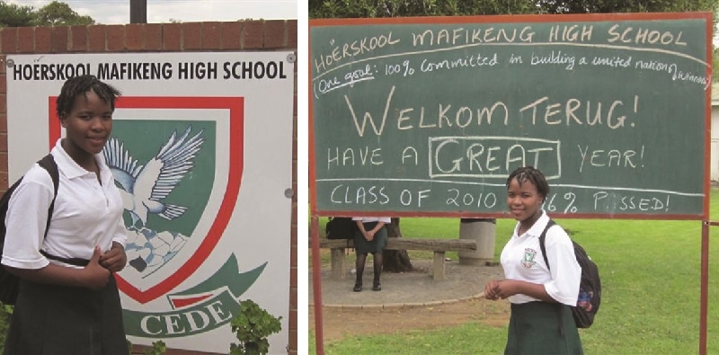 SOS Africa Charity's first child Mavis Madie, attends High School