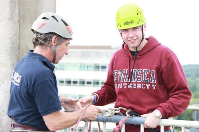 Swansea University Abseilers Raise £10,000 for African Education Charities