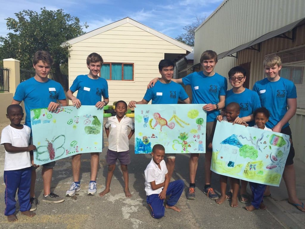 Winchester College Students Visit Children Sponsored in South Africa