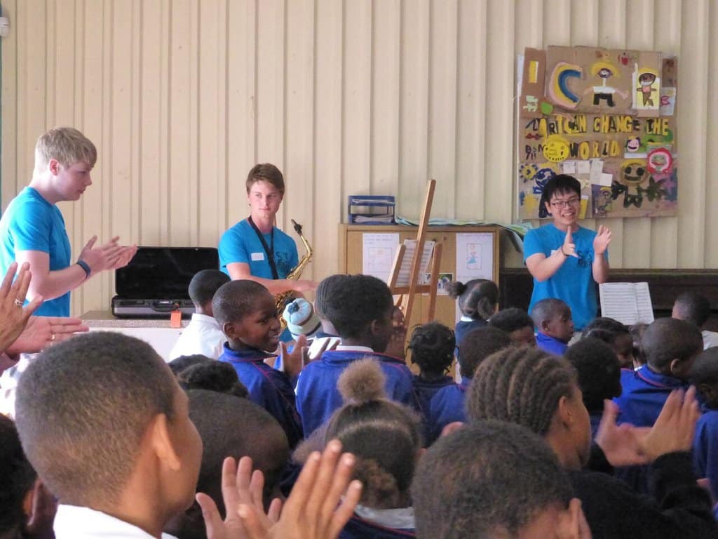 Winchester College Students Visit Children Sponsored in South Africa