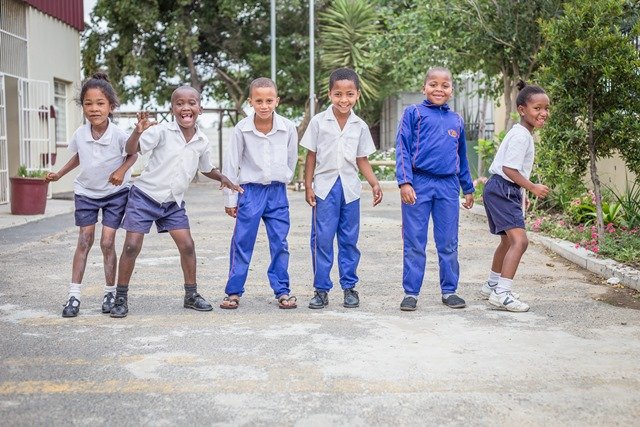 South African Children sponsored by SOS Africa's Somerset West Education Programme