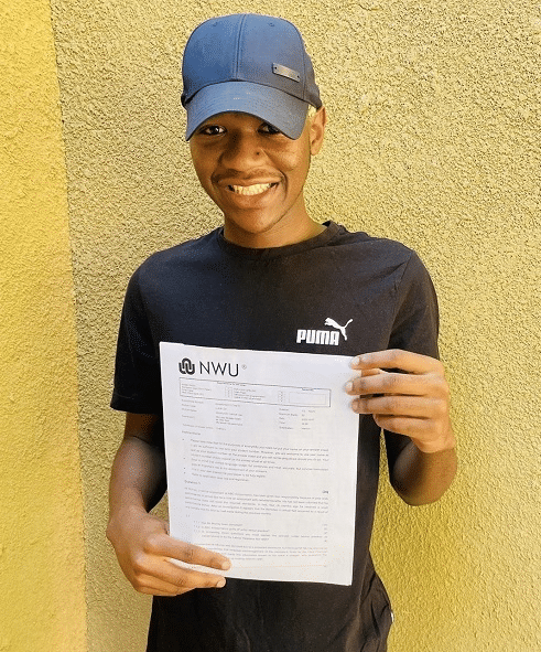SOS Africa Charity's First University Graduate Olebogeng Tshele
