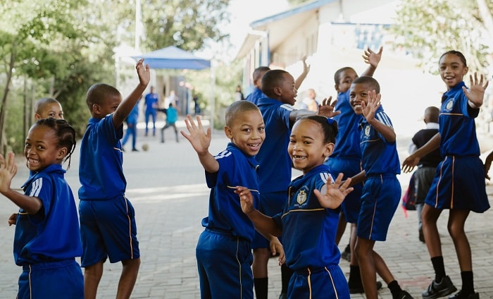 SOS Africa sponsored children at St Michael's Primary School, Elgin
