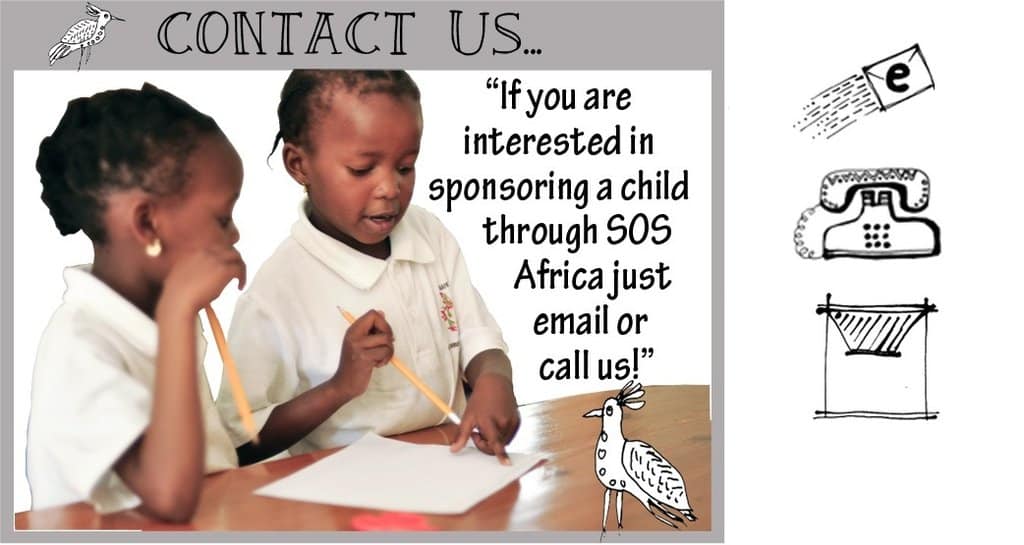 Contact the SOS Africa Charity about Sponsoring a child in Africa...