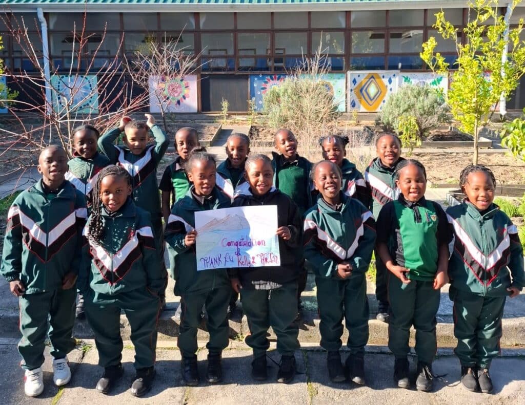 The SOS Africa children sponsored by Tyrin and Kelly's Kilimanjaro Climb