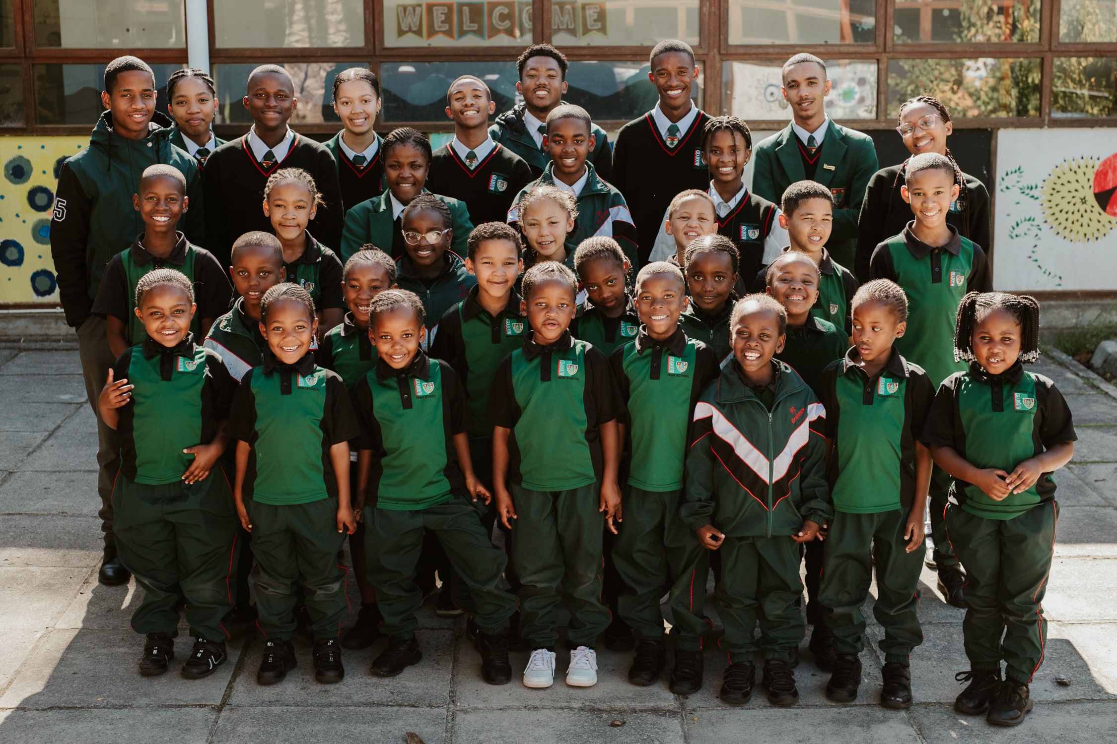Children sponsored by SOS Africa in Grabouw South Africa