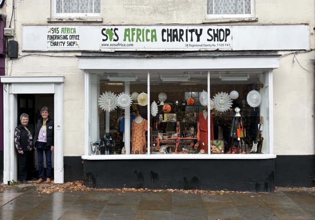 The SOS Africa Charity Shop, Shepton Mallet, Somerset