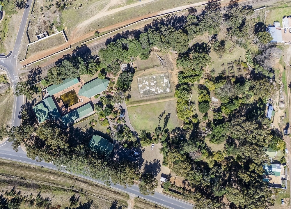 A birdseye view of the Dennekraal Recreation Centre in Sir Lowry's Pass Village