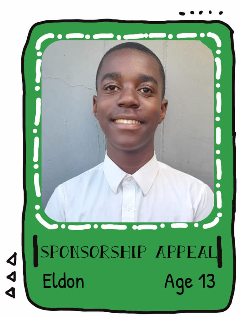 Sponsor a child in South Africa: Eldon, Age 13