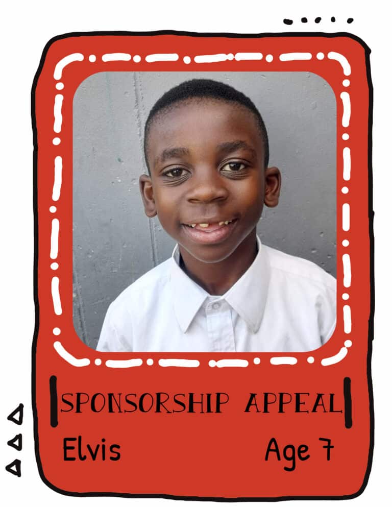 Sponsor a child in South Africa: Elvis, Age 7