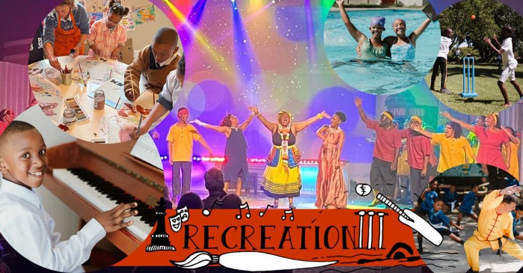 Donate towards recreational activities for South African children in need.