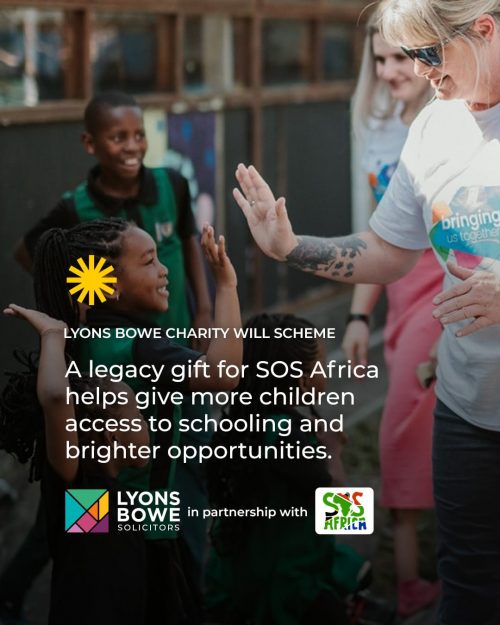 Leave a legacy donation to SOS Africa in your will